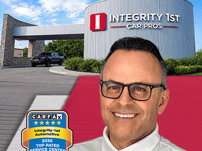 The manager of the Alamo Ranch, San Antonio Integrity 1st Car Pros shop, outside the building